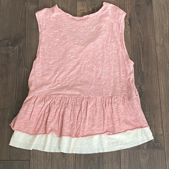 Anthropologie Red and Cream Babydoll Tank Top - Picture 9 of 9